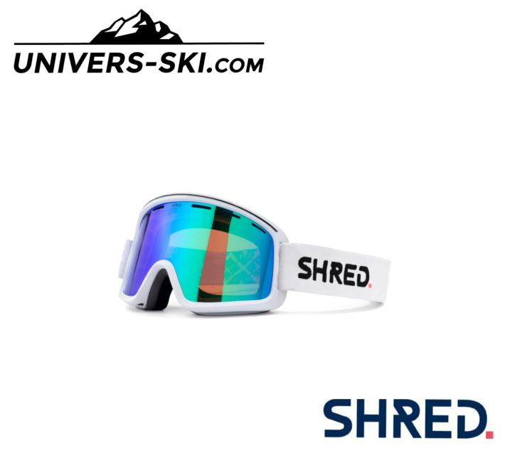 Masque de ski Shred Monocle Pure White 2024
