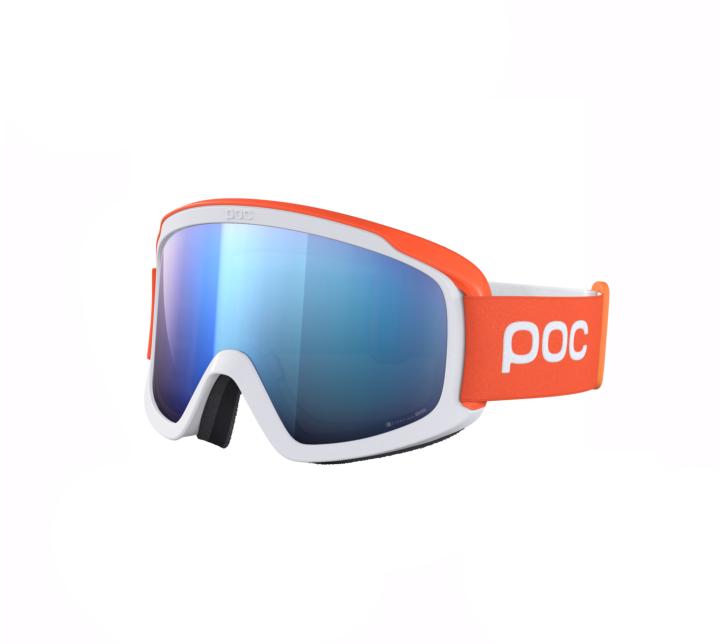 Masque de ski POC Opsin Clarity Comp Fluorescent Orange/Hydrogen White 2024